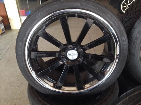 ขายเเม็กมือสอง ขอบ20 เเม็ก AAW ล้องาน Taiwan 5รู114 กว้าง หน้า8.5 หลัง9.5