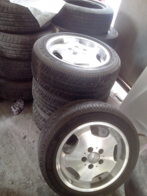 ขายล้อแม็กขอบเบ๊นซ์ 16 5รู 8นิ้ว ออฟ32สภาพสวยไม่คต ไม่ซ่อม แท้เยอรมัน