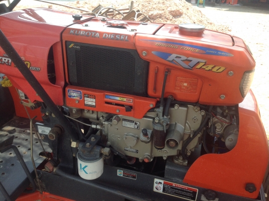 ปัญญาแทรคเตอร์มาแล้ว...จัดมาให้ครับ คูโบต้า KRT 140 PTO ใบมีด โรตาลี่ตราช้าง RX100 ผาน3 ล้อเหล็ก ทำงาน503ชม. พวงมาลัยเพาเวอร์ สภาพเดิมๆ ส่งทั่วไทยคับ