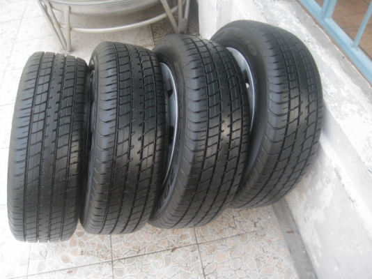 ขายกะทะล้อป้ายแดง new vios 15" 4h100 ยาง dunlop sp sport 2030 185/60r15 ยางผลิตสัปดาห์ที่ 1 ปี 14 ตุ่มที่หน้ายางชัด 2 เส้น ลาง 2 เส้น ขายทั้งชุด 6,900 บาทครับ mazda2, fiesta, swift ใส่ได้เลยครับ สนใจติดต่อเล็กคลองสามครับ (081-3747940)