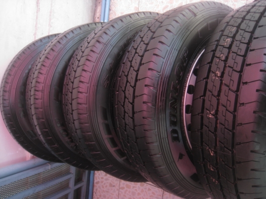 ขายล้อกะทะป้ายแดง dmax 15" 6h139.7 ยาง dunlop sp lt36 215/70r15  ( 5 ล้อ)ยางผลิตสัปดาห์ที่ 36 ปี 13 ตุ่มที่หน้ายางมีทุกเส้น ขาย 5 ล้อ 14,500 บาทครับ big-m, frontier, colorado ใส่ได้ครับ สนใจติดต่อเล็กคลองสาม (081-3747940)
