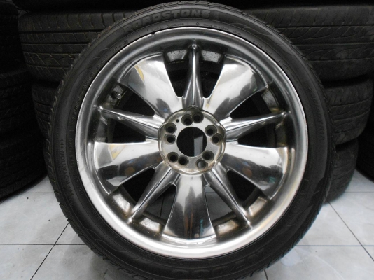 ขายล้อแม็กแต่งขอบ 18(5/100,114.3)พร้อมยางปี 12 สวยๆ 1 คู่