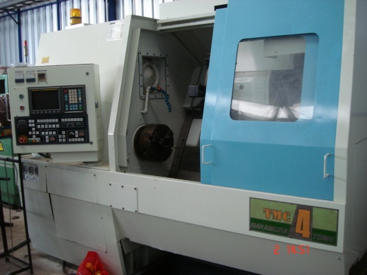 ขายเครื่องกลึง cnc nakamura รุ่น tmc4 control fanuc otc สำหรับกลึงงานกลางถึงใหญ่ รับงานได้หลากหลาย ขายเครื่องกลึง cnc nakamura รุ่น tmc4 control fanuc otc สำหรับกลึงงานกลางถึงใหญ่ รับงานได้หลากหลาย