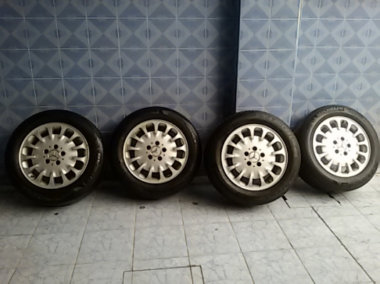 แม็ก 16 เดิม ติด เบนซ์ W211 ฝาเบียร์ ยางดีมาก90\% * 10000