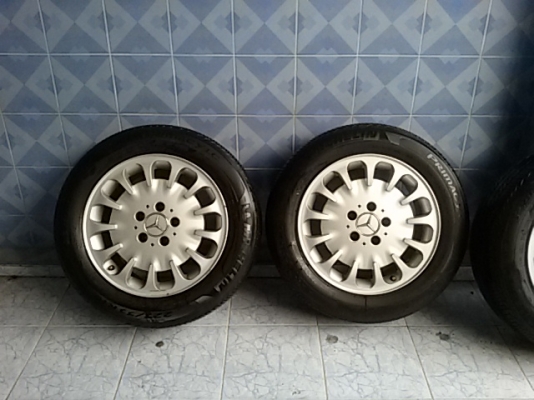 แม็ก 16 เดิม ติด เบนซ์ W211 ฝาเบียร์ ยางดีมาก90\% * 10000