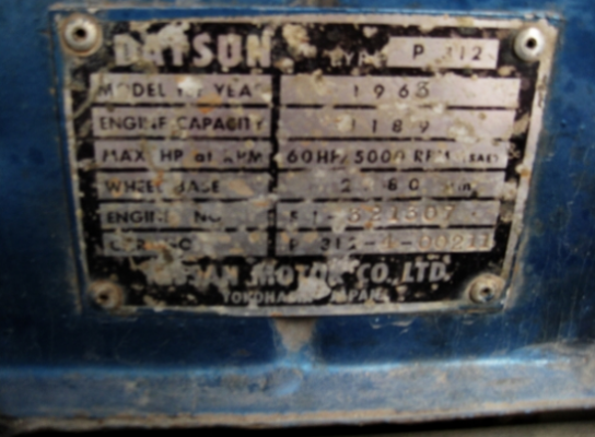 Datsun Bluebird P312 Datsun Bluebird P312