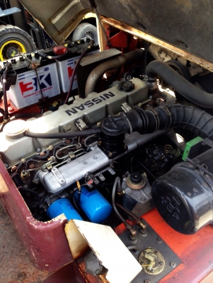 -:-*&bull;*ข า ย ร ถ ย ก เ ก่ า น อ ก*&bull;*-:-NISSAN FD35 เสาสูง4.5เมตร สไลด์แผงงา 083-062-0223