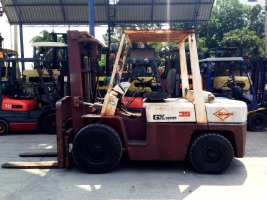 -:-*&bull;*ข า ย ร ถ ย ก เ ก่ า น อ ก*&bull;*-:-NISSAN FD35 เสาสูง4.5เมตร สไลด์แผงงา 083-062-0223