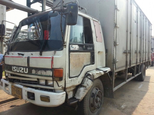 Izusu FPR ยาว 7.20 เครื่อง 6ฺ BD ตู้ 10 บาน หัวเดิมบาง สีโทรมราคาถูก