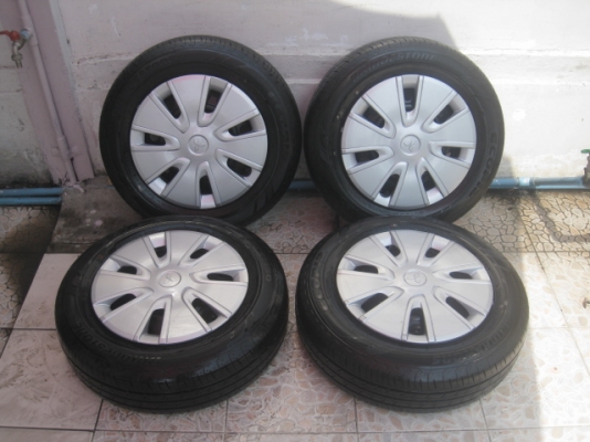 ขายล้อกะทะป้ายแดง mitsu attrage 14" 4h100 ยาง bridgestone ecopia ep150 175/65r14 ยางผลิตสัปดาห์ที่ 39 ปี 13 ตุ่มที่หน้ายางมีทุกเส้นครับ  สนใจติดต่อเล็กคลองสามครับ (081-3747940)