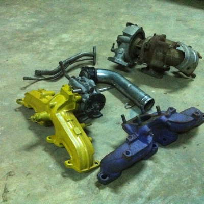 ชุดเทอร์โบ โตโยต้า 2L HERO เขาไอดี ไอเสีย ท่อข้าม Turbo แน่นๆ