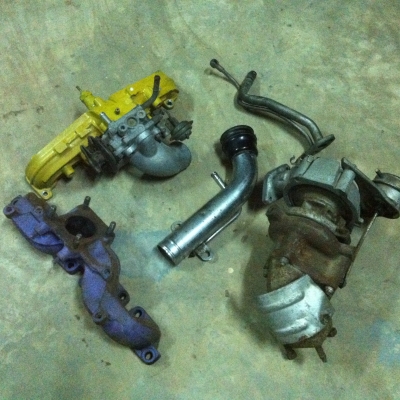 ชุดเทอร์โบ โตโยต้า 2L HERO เขาไอดี ไอเสีย ท่อข้าม Turbo แน่นๆ