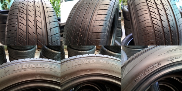 ขายยาง225/55/16 ยาง DUNLOP VEURO VE 302   ปี 12 ( 1คู่)