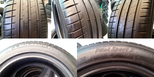 ขายยาง205/55/16 ยาง MICHELIN pilot sport 3 ปี 11  ( 1ชุด )