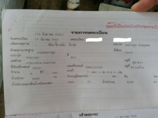 รถอีซูซุ 6 ล้อดั้ม 200 แรงม้า. ปี 52  ( รถวิ่ง 2xx,xxx กม. )  สนใจติดต่อ 081 - 6079515