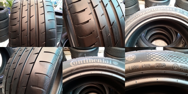 ขายยาง245/45/18 ยาง continental contisportcontact 3 ปี 12 ( 1คู่ )