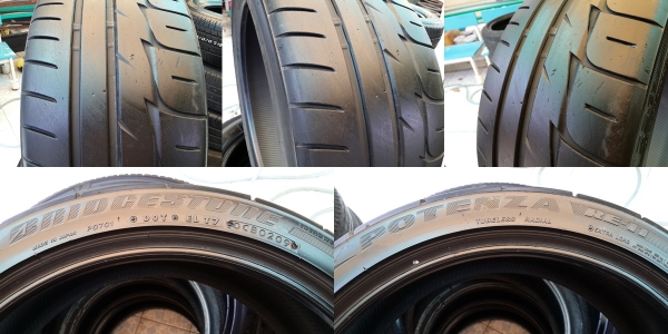ขายยาง225/40/18 ยาง BRIDGESTONE POTENZA  RE - 11  ปี 09 ( 1ชุด )