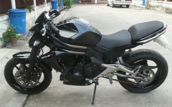 ขาย kawasaki er6n ปี 2012 สีดำ