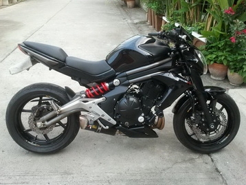 ขาย kawasaki er6n ปี 2012 สีดำ