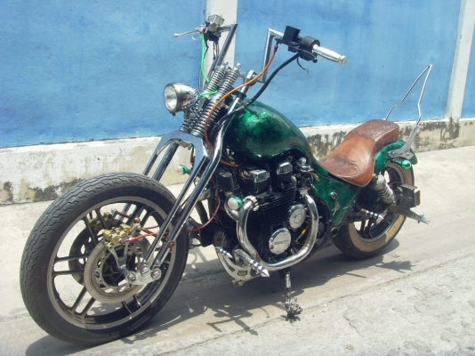 ขาย Honde 650cc. แต่ง old school หน้าสปริงเกอร์ เก็บงานแล้ว 44000