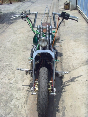 ขาย Honde 650cc. แต่ง old school หน้าสปริงเกอร์ เก็บงานแล้ว 44000