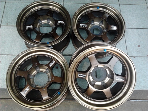 TE37x 6รูขอบ16 กว้าง8 ออฟ0 สภาพใหม่ สวยๆ1ชุด