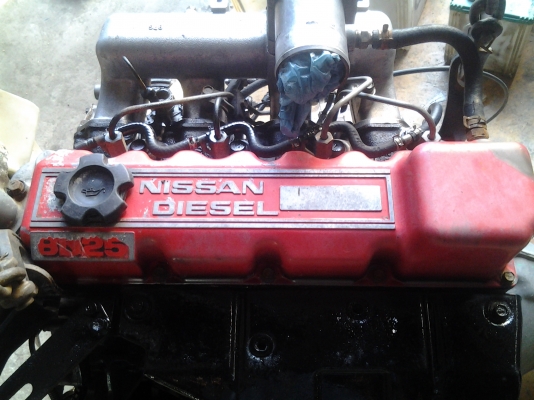 ขายเครื่องนิสสัน BD25 ฝาแดง เครื่องฟิตแน่น ติดง่ายรับประกันขายพร้อมเกียร์ ไม่มีเลข 35000 บาท