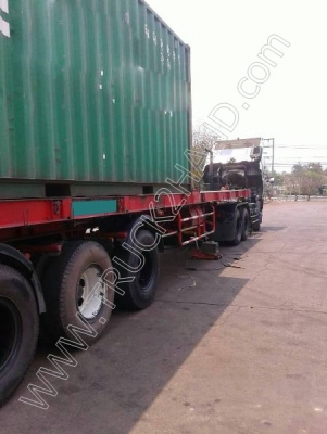 รถบรรทุก 10 ล้อหัวลาก พร้อมหางเทนเลอร์พื้นเรียบ ยี่ห้อ HINO รุ่น FM2PKPA