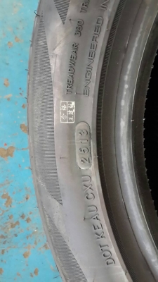 ยางใหม่ nitto ขอบ 17  215 45 17 ปี 13 สัปดาห์ที่ 08