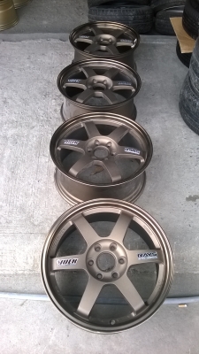 ล้อใหม่ TE37ขอบ17ชุดละ11500