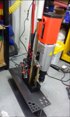 เครื่อง เจาะและ  tap แท่นแม่เหล็ก agp tp 2000 taiwan  auto reward