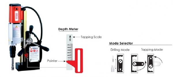 เครื่อง เจาะและ  tap แท่นแม่เหล็ก agp tp 2000 taiwan  auto reward