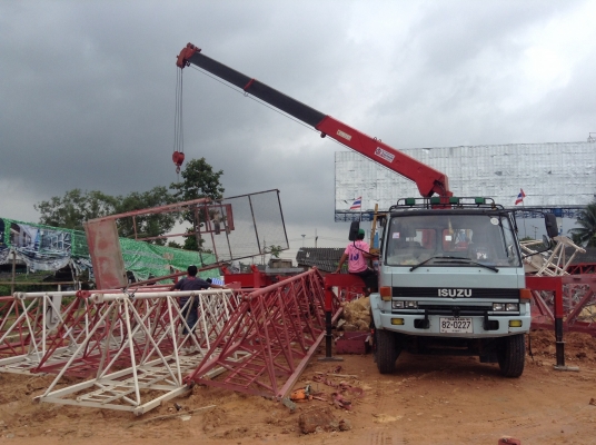 เครนติดหลังรถบรรทุก