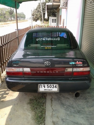 ขออนุญาติขาย TOYOTA 3 ห่วง ปี 1995 เครื่อง 1,600 CC. หัวฉีด กระจกไฟฟ้า พวงมาลัยเพาเวอร์ เกียร์ธรรมดา เบาะกำมะหยี่ แก๊ส+น้ำมัน ใช้ได้ 2 ระบบ CD MP3 USB ของ JVC ภาษีไม่ขาด พึ่งทำโช๊คเปลี่ยนแม็คมาใหม่ ขายเพราะไม่มีตังค์ใช้ ราคา 65,000 บาท สามารถโทรมาสอบถามรา