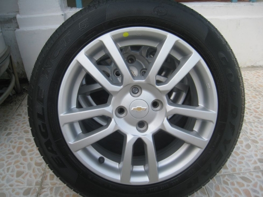 ขายล้อแม็กเดิม chevrolet sonic 16"x6" 4/100 et39 +ยาง(081-3747940)