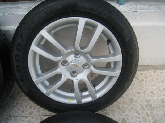 ขายล้อแม็กเดิม chevrolet sonic 16"x6" 4/100 et39 +ยาง(081-3747940)
