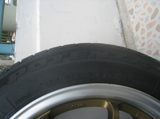 ขายล้อแม็ก CE28N 15"x7" 4/100 +ยางปี 09 (081-3747940 )