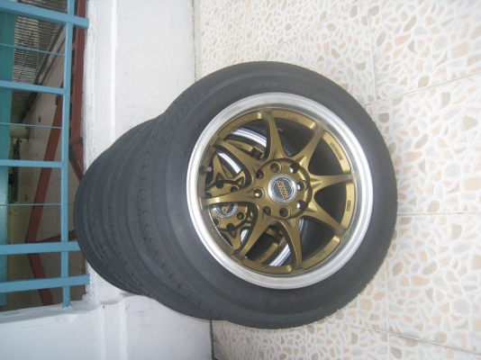 ขายล้อแม็ก CE28N 15"x7" 4/100 +ยางปี 09 (081-3747940 )