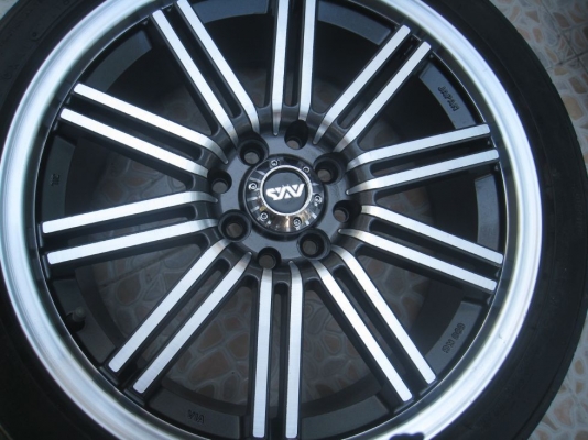 ขายล้อแม็ก 17"x7" et42 4/100,114 + ยางปี 10 (081-3747940)