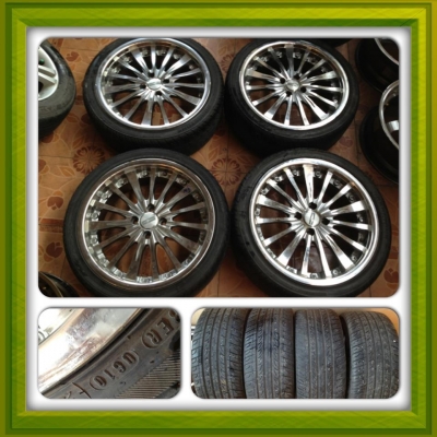 ขายแม็กมือ2 แนว VIP ขอบ 17 4รู100 +ยางปี10 ราคา 10900 บ ถูกๆๆ