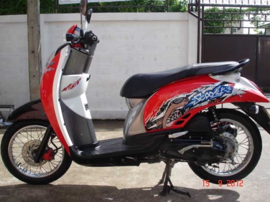 Honda scoopy i activeboy ปี 2012 สีแดงดำ สภาพใหม่มาก รถเกรด A