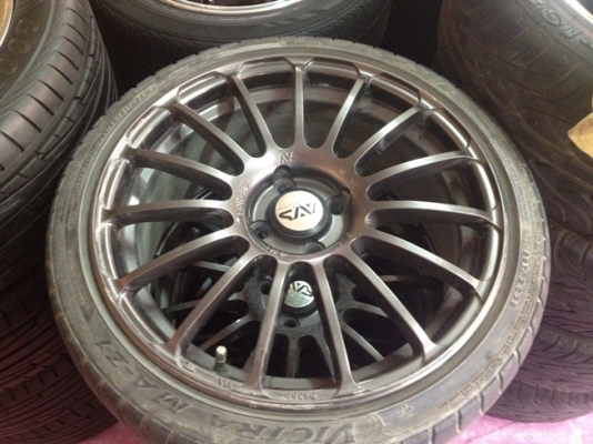 ขายแม็กมือ2 สีเทากัล ขอบ 17 4รู100 +ยาง ราคา 9500 บ ถูกๆๆ