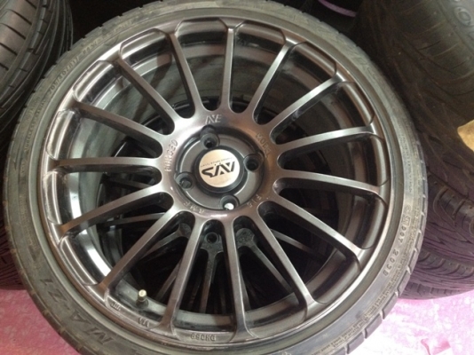 ขายแม็กมือ2 สีเทากัล ขอบ 17 4รู100 +ยาง ราคา 9500 บ ถูกๆๆ