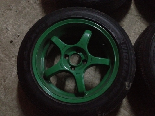 ขายแม็กซ์มือ2 16 Lenso 5 ก้าน 4 รู100+ยาง ราคา 8500บาท ราคาถูก