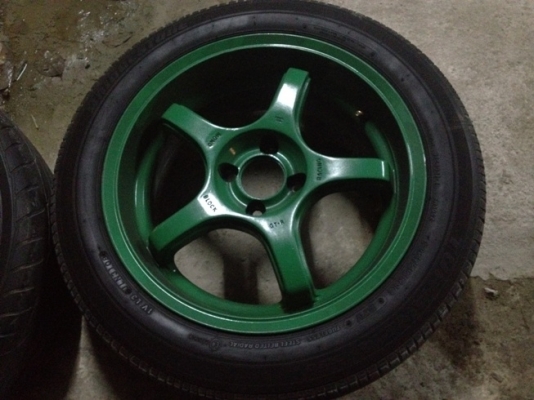 ขายแม็กซ์มือ2 16 Lenso 5 ก้าน 4 รู100+ยาง ราคา 8500บาท ราคาถูก