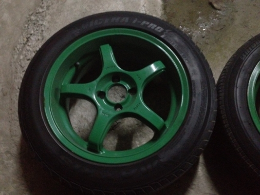 ขายแม็กซ์มือ2 16 Lenso 5 ก้าน 4 รู100+ยาง ราคา 8500บาท ราคาถูก