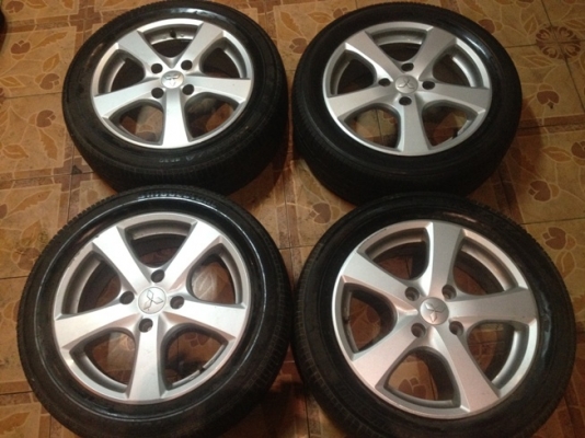 ขายแม็กซ์มือ2 ขอบ16 Misubishi 4/114 + ยาง ราคา 6,500 บ.ราคาถูก