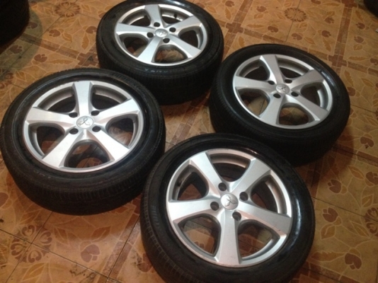 ขายแม็กซ์มือ2 ขอบ16 Misubishi 4/114 + ยาง ราคา 6,500 บ.ราคาถูก