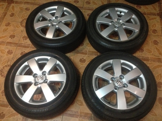 ขายแม็กเดิมมือ2 15 Suzuki swift 4/100 +ยาง ราคา 5,500 บาท ราคาถูก
