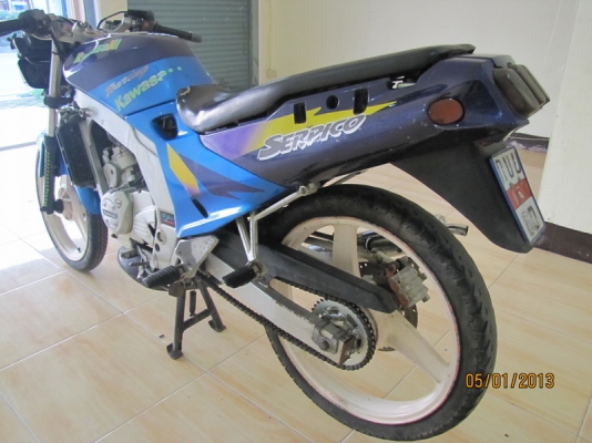 ขาย kawasaki serpico 150 ทะเบียน/เครื่องดี(ดูคลิ๊ป)6,900บาท.